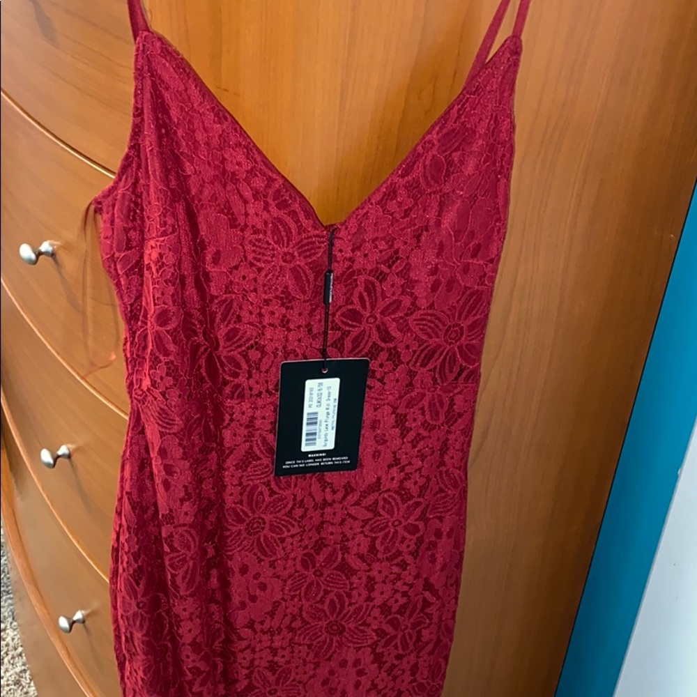 3 for $25 PrettyLittleThing Burgundy Midi Dress